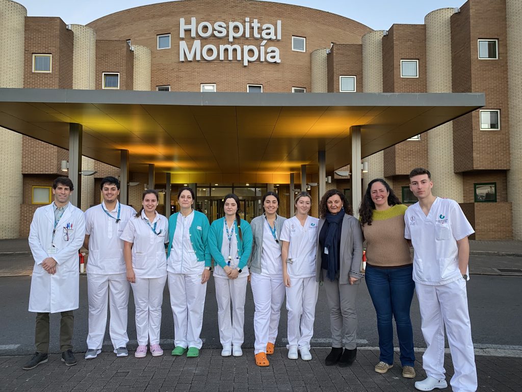 Los estudiantes de movilidad Erasmus son recibidos en Hospital Mompía